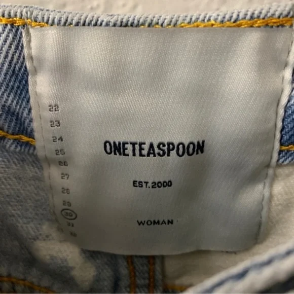 One Teaspoon Bonita Bleach Affect Shorts size 30 - Picture 7 of 7